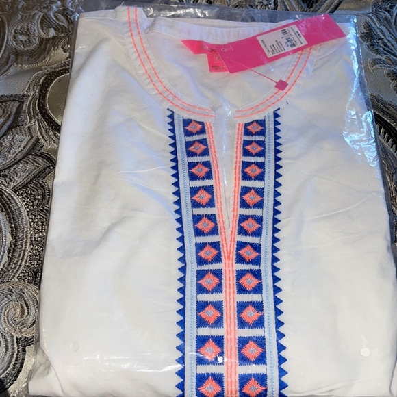 Lilly Pulitzer Rosa Tunic resort white size Medium worn once - Picture 5 of 8